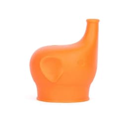 Elephant-Shaped Silicone Cup Lids For Children Kids Drink Bottle Stretchable Proof Leak Silicone Straw Cup Covers Bottle Cover