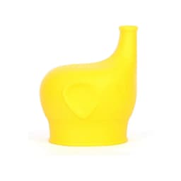 Elephant-Shaped Silicone Cup Lids For Children Kids Drink Bottle Stretchable Proof Leak Silicone Straw Cup Covers Bottle Cover