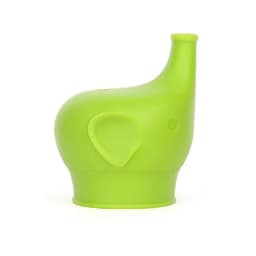 Elephant-Shaped Silicone Cup Lids For Children Kids Drink Bottle Stretchable Proof Leak Silicone Straw Cup Covers Bottle Cover