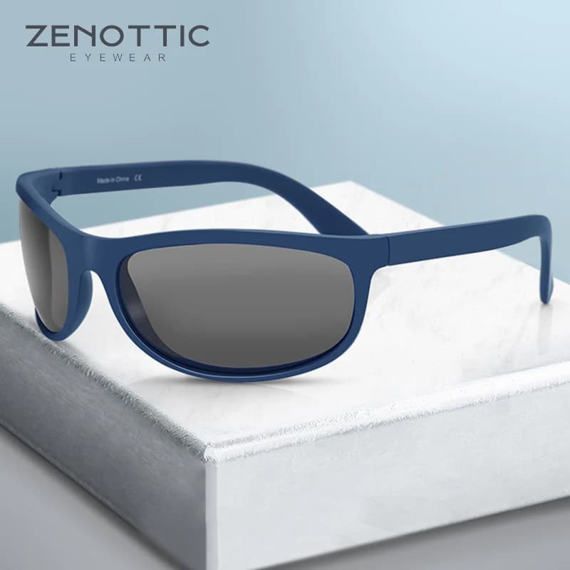 ZENOTTIC Spring TR90 Polarized Cycling Sunglasses Men Ultralight Sports Goggles Driving Hiking Sun Glasses UV400 Shades