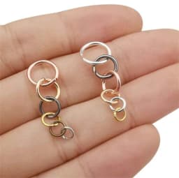 200pcs 4 5 6 7 8 9 10mm Open Jump Rings Split Rings Connectors For Diy Jewelry Finding Making Accessories Wholesale Supplies