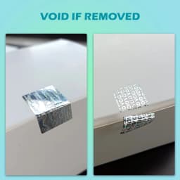 2x3cm Silver High Security Holographic Stickers Authentic Warranty Void Seal Hologram Label with Unique Number Adhesive Label