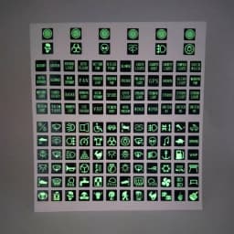 120 Sticker Rocker Switch Label Decal Circuit Panel Glow Luminous Sticker for Car Marine Boat Switches Relays Decoration Labels