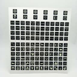 120 Sticker Rocker Switch Label Decal Circuit Panel Glow Luminous Sticker for Car Marine Boat Switches Relays Decoration Labels