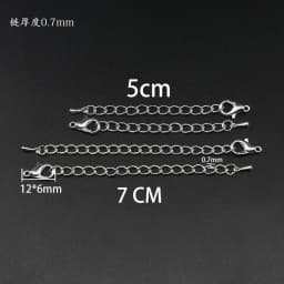 10pcs/lot Multicolor Metal Extended Extension Tail Chain Lobster Clasps Connector For DIY Jewelry Making Bracelet Necklace