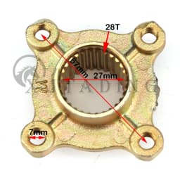 17T 23T 24T 28T 31T 32T 38T Rear Wheel Hub Sprocket Hub For China 50cc-250cc ATV Go Kart UTV Buggy Golf Cart Quad Bike Parts