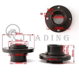 17T 23T 24T 28T 31T 32T 38T Rear Wheel Hub Sprocket Hub For China 50cc-250cc ATV Go Kart UTV Buggy Golf Cart Quad Bike Parts