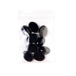 10pcs Natural Stone 10x14/13x18/18x25mm Oval Flatback Black Agate Spacer Cabochon For DIY Jewelry Making Earrings Accessories