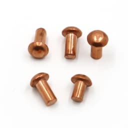 1-50pcs M1.5 M2.0 M2.5 M3 M4 M5 M6 M8 Copper Rivet Pan Head Solid Rivets Brass Half Round Solid Rivet Cap GB867