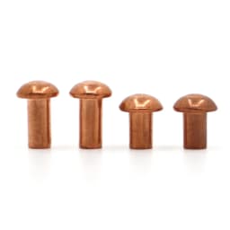 1-50pcs M1.5 M2.0 M2.5 M3 M4 M5 M6 M8 Copper Rivet Pan Head Solid Rivets Brass Half Round Solid Rivet Cap GB867