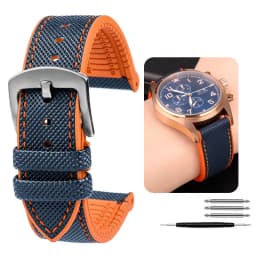 For Omega Tissot MIDO IWC Watchband 19 20mm 22mm Nylon Silicone Bottom Watch Strap Men Waterproof Rubber Wrist Band Accessories