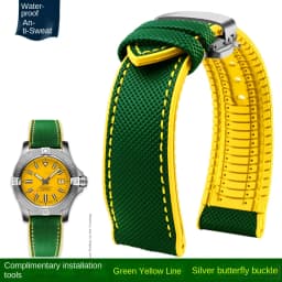 For Omega Tissot MIDO IWC Watchband 19 20mm 22mm Nylon Silicone Bottom Watch Strap Men Waterproof Rubber Wrist Band Accessories