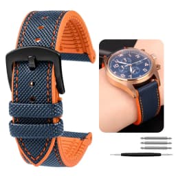 For Omega Tissot MIDO IWC Watchband 19 20mm 22mm Nylon Silicone Bottom Watch Strap Men Waterproof Rubber Wrist Band Accessories