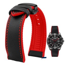 For Omega Tissot MIDO IWC Watchband 19 20mm 22mm Nylon Silicone Bottom Watch Strap Men Waterproof Rubber Wrist Band Accessories