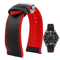 For Omega Tissot MIDO IWC Watchband 19 20mm 22mm Nylon Silicone Bottom Watch Strap Men Waterproof Rubber Wrist Band Accessories
