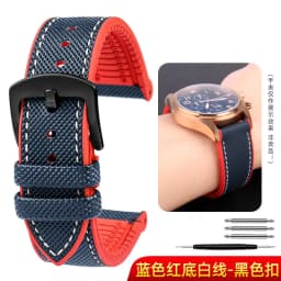 For Omega Tissot MIDO IWC Watchband 19 20mm 22mm Nylon Silicone Bottom Watch Strap Men Waterproof Rubber Wrist Band Accessories