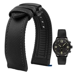 For Omega Tissot MIDO IWC Watchband 19 20mm 22mm Nylon Silicone Bottom Watch Strap Men Waterproof Rubber Wrist Band Accessories
