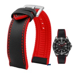 For Omega Tissot MIDO IWC Watchband 19 20mm 22mm Nylon Silicone Bottom Watch Strap Men Waterproof Rubber Wrist Band Accessories