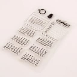 Calendar Time Week Day Year Clock Transparent Clear Silicone Stamp