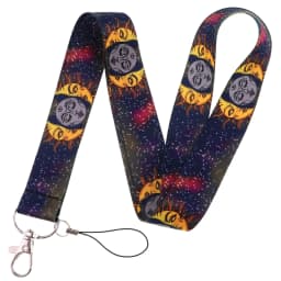 Ransitute R2547 Sun And Moon Fashion Lanyards ID Badge Holder Bus Pass Case Cover Slip Bank Credit Card Holder Strap Cardholder