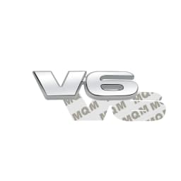 Car Accessories Metal Grille Emblem Rear Trunk Body V6 Badge Sticker For Mazda Ford Toyota Honda Suzuki JEEP Chevrolet SUV