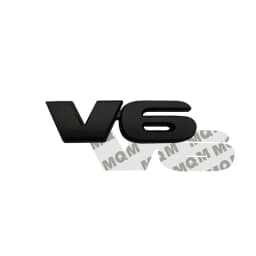 Car Accessories Metal Grille Emblem Rear Trunk Body V6 Badge Sticker For Mazda Ford Toyota Honda Suzuki JEEP Chevrolet SUV