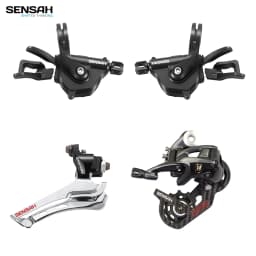 SENSAH 2x11 Speed, 22s Road Groupset, flat handle Shifter + Rear Derailleurs + Front Derailleurs Force RIVAL 5800, R7000 UT 105
