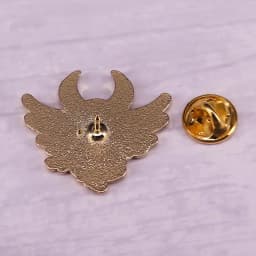 Demon Bat Pin Brooch Glitter Punk Badge