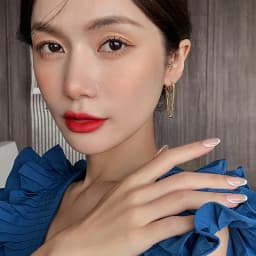 European and American Temperament Water Drop Ear Button Metal Ball Tassel Earring For Woman Girls In Party Fashion Jewelry Gift