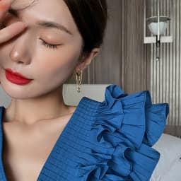 European and American Temperament Water Drop Ear Button Metal Ball Tassel Earring For Woman Girls In Party Fashion Jewelry Gift