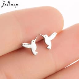 Multiple Mini Stainless Steel Bird Jewelry Earrings 2026 Trend For Women Girls Cute Crane Parrot Bee Hummingbird Studs Oorbellen