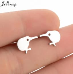 Multiple Mini Stainless Steel Bird Jewelry Earrings 2026 Trend For Women Girls Cute Crane Parrot Bee Hummingbird Studs Oorbellen