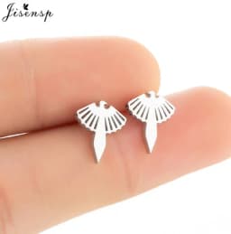 Multiple Mini Stainless Steel Bird Jewelry Earrings 2026 Trend For Women Girls Cute Crane Parrot Bee Hummingbird Studs Oorbellen