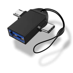 2 in 1 OTG Adapter USB 3.0 Female To Micro USB Male and USB C Male Connector Aluminum Alloy on The Go Converter For xiaomi