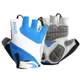 Giyo Half Finger Cycling Gloves Gel Palm Anti-Shock Wipe Sweat Design Lycra Fabric Mitten  MTB Road Bicycle Fingerless Glove