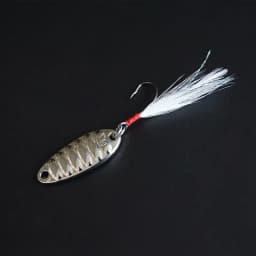 OUTKIT 10pcs High Carbon Steel Fishing Single Hook with Feather Carp Hook Fishing Hook With Ring Fish Hooks For Lure Spoon