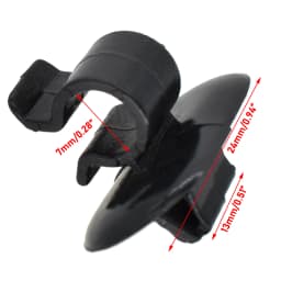 2x Car Hood Bonnet Rod Support Prop Clip Stay Clamp Holder 792834 For Vauxhall Opel Vivaro X83 2001 - 2014 Fastener Retainer