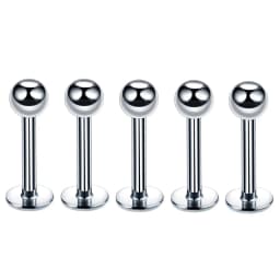 Stainless Steel Mix Body Piercing Lot Tongue Ring Bulk Eyebrow Piercing Pack Horseshoe Nose Ring Set Tragus Helix Earring Daith