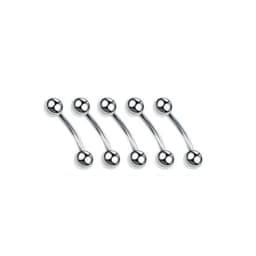 Stainless Steel Mix Body Piercing Lot Tongue Ring Bulk Eyebrow Piercing Pack Horseshoe Nose Ring Set Tragus Helix Earring Daith
