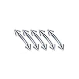 Stainless Steel Mix Body Piercing Lot Tongue Ring Bulk Eyebrow Piercing Pack Horseshoe Nose Ring Set Tragus Helix Earring Daith