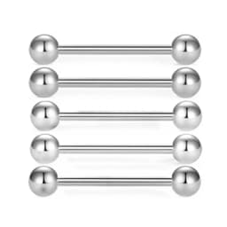 Stainless Steel Mix Body Piercing Lot Tongue Ring Bulk Eyebrow Piercing Pack Horseshoe Nose Ring Set Tragus Helix Earring Daith