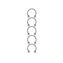 Stainless Steel Mix Body Piercing Lot Tongue Ring Bulk Eyebrow Piercing Pack Horseshoe Nose Ring Set Tragus Helix Earring Daith