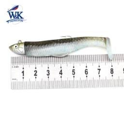 Texas Black Minnow M07 for Walleye and Bass Fishing 7 cm Soft Lure 6.5g Weedless Head Super Soft Shad Lure with 1 0 Worm Ho