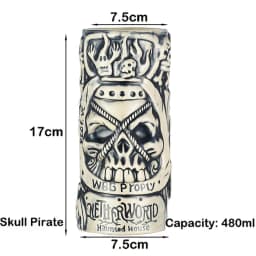 Tiki Mugs Ceramic Hawaiian Luau Party Mugs Drinkware, Cute Exotic Cocktail Glasses, Tiki Bar