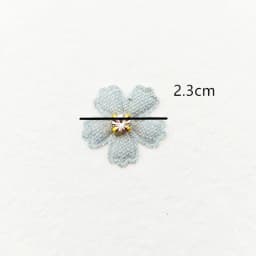 100Pcs 2.3CM Flower With Rhinestone Applique For Clothes Hat Sewing Patches DIY Headwear Hair Clips Bow Decor Accessories