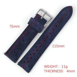 Suede Leather Watch Strap 18mm 19mm 20mm 21mm 22mm 24mm Rally Racing Watchband Porous Breathable Quick Release Watch Accessories