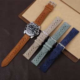 Suede Leather Watch Strap 18mm 19mm 20mm 21mm 22mm 24mm Rally Racing Watchband Porous Breathable Quick Release Watch Accessories