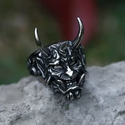 2022 NEW Men's 316L stainless-steel rings Dropshipping Retro Devil Skull Demon gothic punk FASHION Jewelry Gifts free shipping