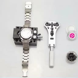 Watch Case Holder Dial Cover Fixed Seat Watch Repair Tool Spiral Bracket Square Round Watch Case Base Stand