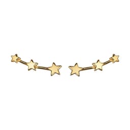 TIANDE Silver Color Gold Plated Climber Earrings for Women Smooth Piercing Women's Stud Earrings 2022 Fashion Jewelry Wholesale